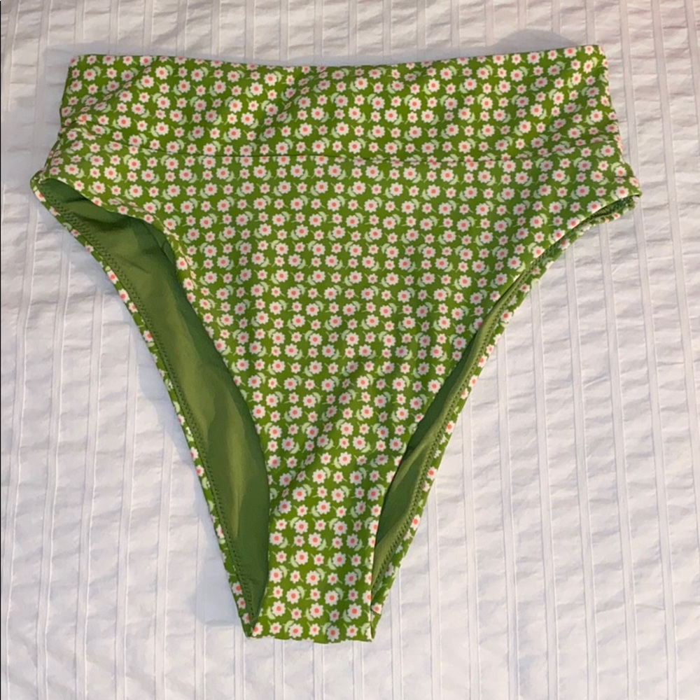AERIE-M Green High Rise Bikini Bottom